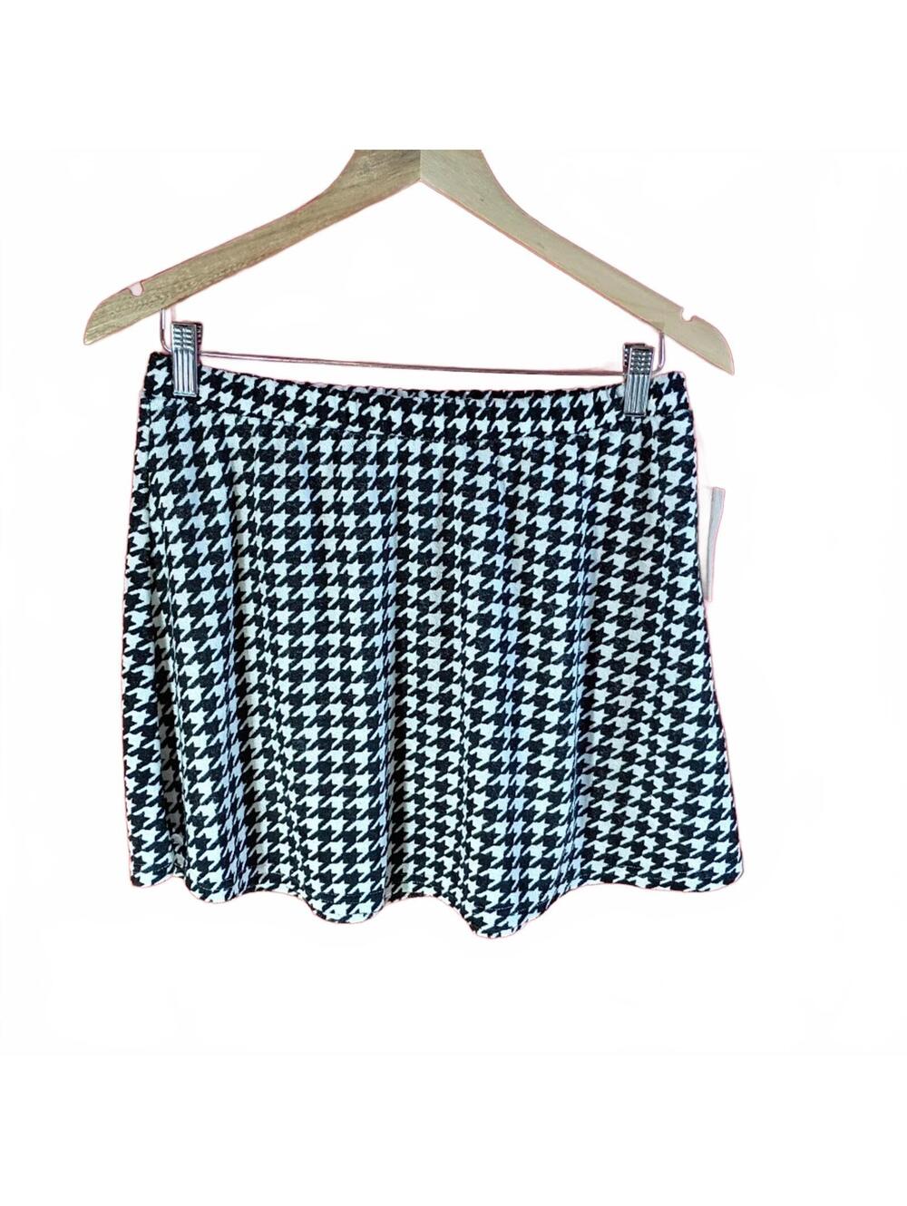 Sonoma Black and White Houndstooth Skirt Size S